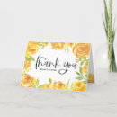 Search for yellow roses thank you cards Watercolor