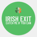 Search for exit stickers Funny irish