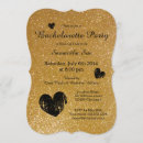 Search for glam hens party invitations Glitter