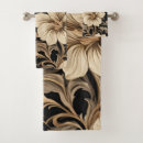 Search for leaf print bath towels Black