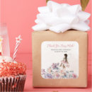 Search for square thank you stickers Fairy first birthday