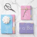 Search for baby gender reveal wrapping paper Elegant