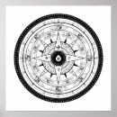 Search for compass posters Black
