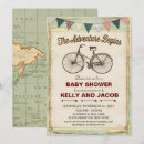 Search for vintage travel baby shower invitations Map