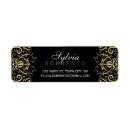 Search for gold damask return address labels Trendy