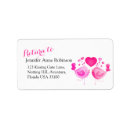 Search for lovebird return address labels Watercolor