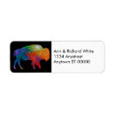 Search for bison return address labels Western