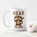 Search for 3 wise monkeys mugs Funny