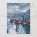 Search for red train postcards Switzerland
