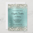 Search for platinum birthday invitations Glitter