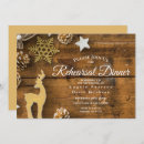 Search for deer rehearsal dinner invitations Wood