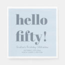 Search for 50th birthday napkins Modern