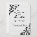 Search for black lace save the dates Vintage