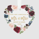 Search for burgundy gold christmas tree decorations Mr and mrs