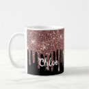 Search for faux rose gold glitter mugs Chic