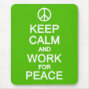 Search for be the change mousepads Peace