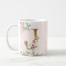 Search for letter j coffee mugs Floral