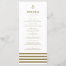 Search for nautical wedding menus Striped