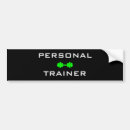 Search for trainer bumper stickers Fitness