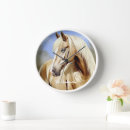 Search for beautiful horse clocks Palomino