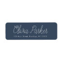 Search for modern calligraphy return address labels Blue