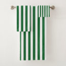 Search for green and white bath towels Stripes