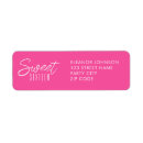 Search for 16th birthday return address labels Girly