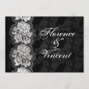 Search for black lace wedding invitations Rose