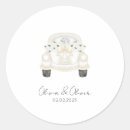 Search for just married stickers Black and white