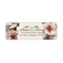 Search for floral swirl return address labels Flower