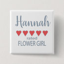 Search for wedding square badges Flower girl