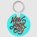 Search for colourful city key rings New york city