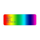 Search for blue orange return address labels Rainbow