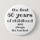 Search for 60 years badges Funny