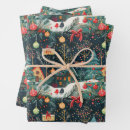 Search for village christmas wrapping paper Trendy