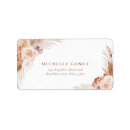 Search for palm leaf return address labels Elegant