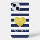 Search for gold hearts iphone cases Navy blue