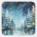Search for winter star stickers Pine trees