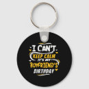 Search for keep calm birthday on key rings 's my