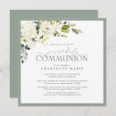 Search for green first communion invitations Christian