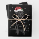 Search for black labrador paper wrapping paper Festive