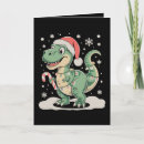 Search for t rex christmas cards 2026