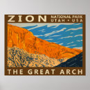 Search for zion national park posters Outdoor camping hiking