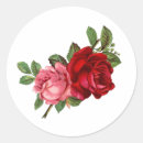 Search for vintage pink rose stickers Retro