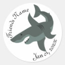Search for cartoon shark stickers Sea
