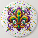 Search for green fleur de lis badges Mardi gras