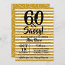 Search for 60 and fabulous surprise party invitations Gold