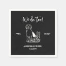 Search for cat wedding napkins Modern