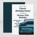 Search for classic car birthday invitations Automobile