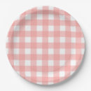 Search for pink gingham plates Pattern